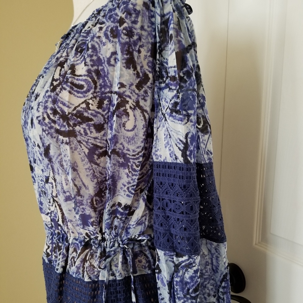 NWT Bcbgmaxazria Ellie Paisley-Print Gown - Picture 5 of 8